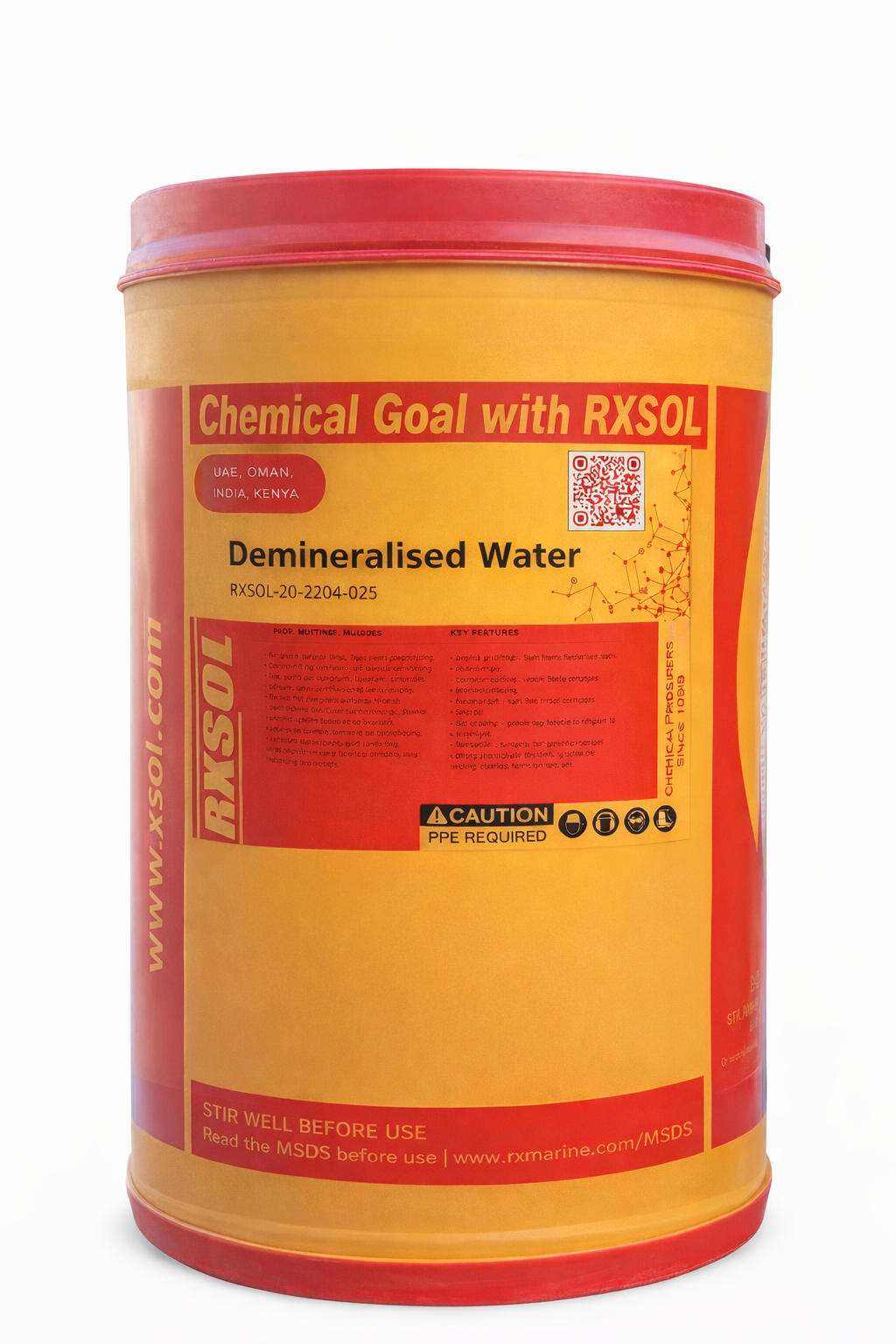 DISTILLED WATER High Purity 25 Ltr